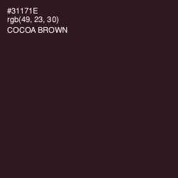 #31171E - Cocoa Brown Color Image